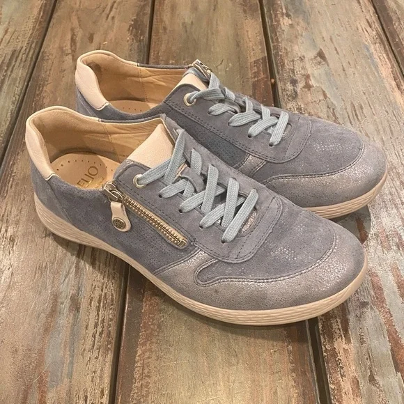 Fidelio US 9.5 (UK 7) Hallux Hi-Energy Sneakers Leather Shoes Blue Women’s
